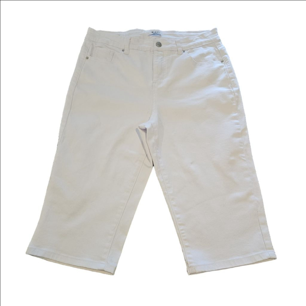 Women's BLEU Capri Pants Size 14P White
